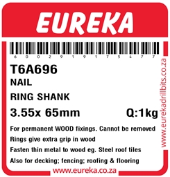 T6A696 - Ring Shank Nail -T6A696_Label_T